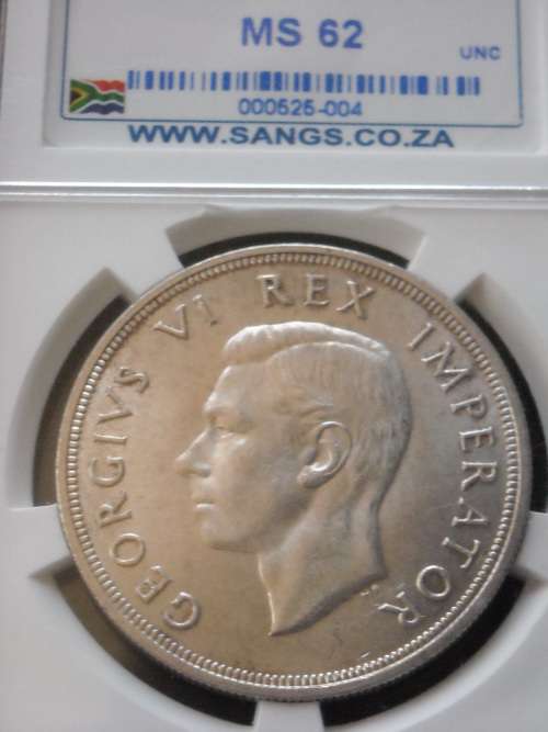 1947 S.Africa 5 Shillings - MS 62