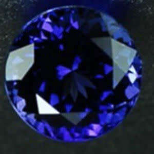 Unheated Blue Tanzanite 8.38ct Unheated 12mm Top Round Shape VVS