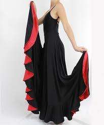 Kids Spanish Skirt - Black and Red