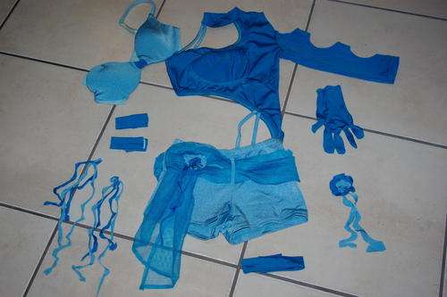 *Reduced* Blue Novice Slowdance or Freestyle Costume - Size 11-13 years - small