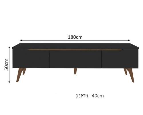 Oslo Black TV Unit