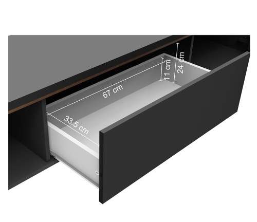 Oslo Black TV Unit