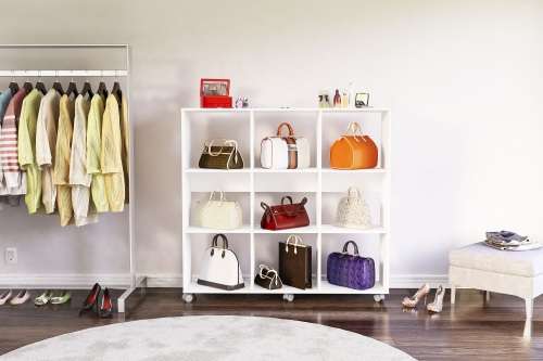 Click 9 Cube White Bookcase