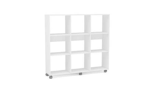 Click 9 Cube White Bookcase