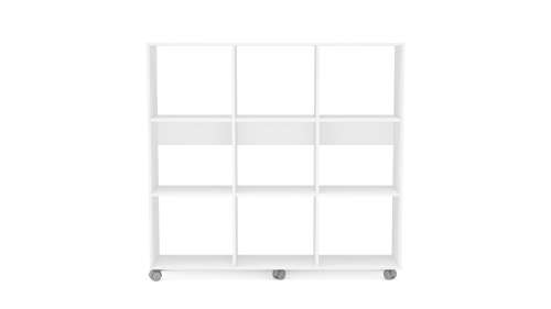 Click 9 Cube White Bookcase