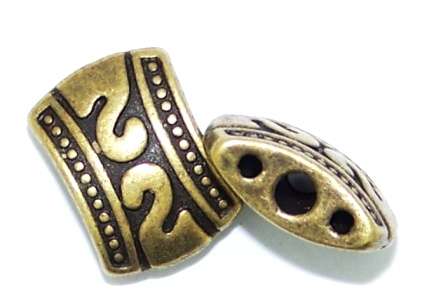 Spacer 3 hole 12x7mm Bronze