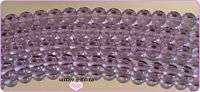 Glass bead round 4mm Amethyst - Pack of 10