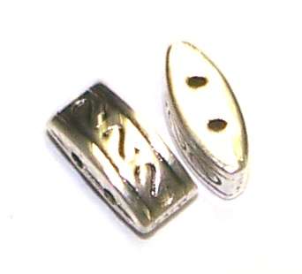 Spacer nickel 2-hole 10x5mm