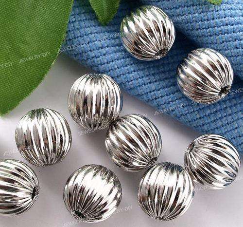 Pack of 10 - Silver Fluted Spacers