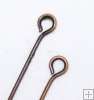 25 Eyepins Copper 40mm