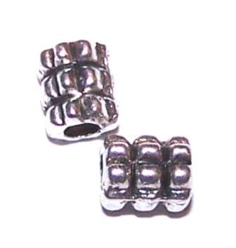 Spacer nickel 6mm ribbed tube - Pack of 10