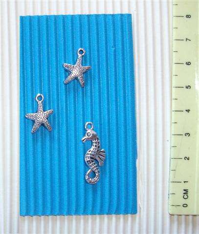 Metal Decorations, Sea. Seastar. Quantity: 3