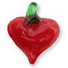 Glass Heart Red  - Pack of 10