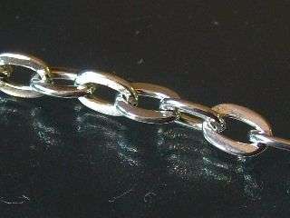 1 meter silver chain, link size 6x8mm