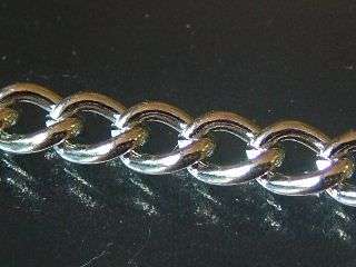 1 meter silver chain, link size 5x8mm