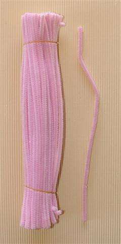 Chenille Sticks - Pack of 10 - PINK