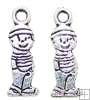 Charm Antique silver Smiling boy 18x7mm (1boy)