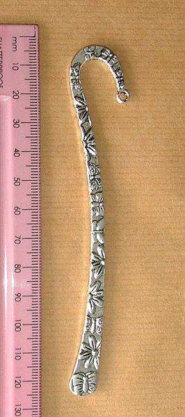 Bookmark, Flowers, Nickel