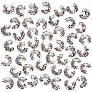 4mm Nickel Crimp Cover - Pack of 6