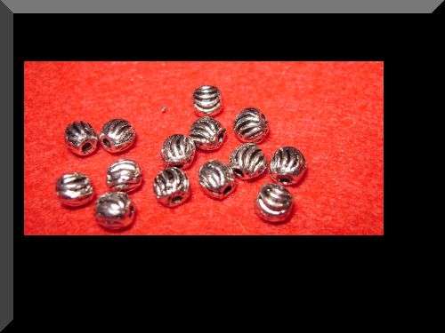 Nickel Round Swirl Spacer, 4mm