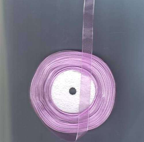 "NEW STOCK'  LILAC Organza Ribbon (10mm)