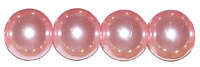 4mm Pink Glass Pearls - Pack of 10