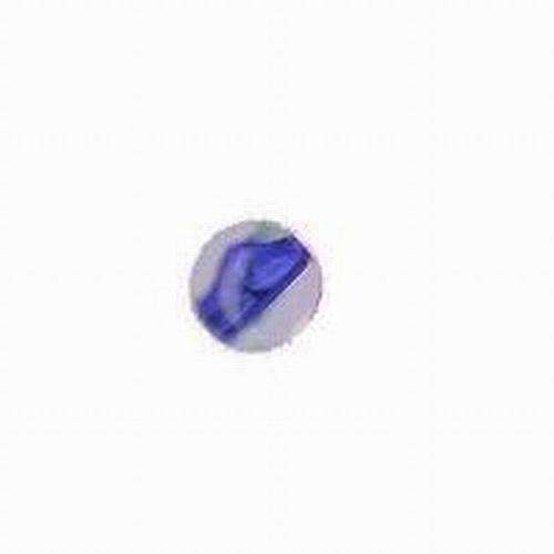 4mm Round BLUE inner-lined lucite beads - 10pcs