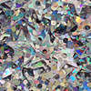 "SALE" 6mm Sequin Star Silver Laser - Pack of 50