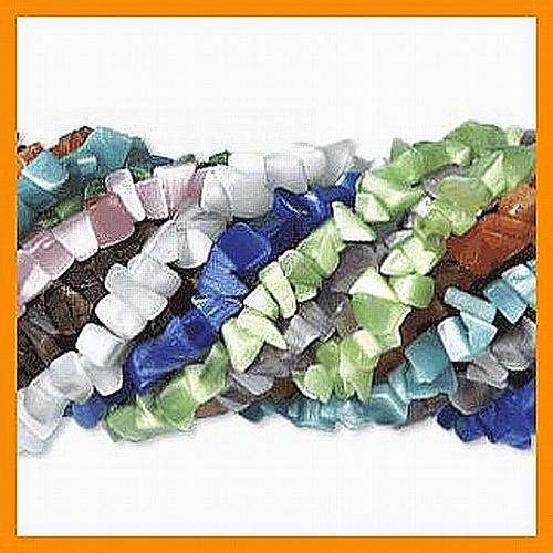 100 x Assorted GLOWING GLASS CATS EYE CHIPS