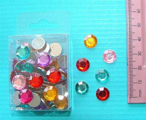 Rhinestones, Round- Pack of 10