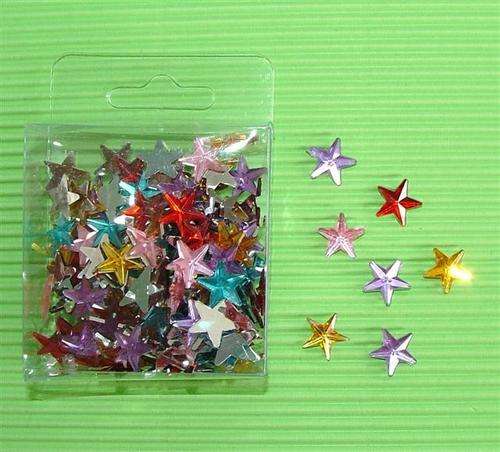 Rhinestones, Stars,- Pack of 10
