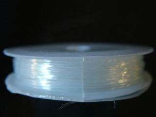 10 meters of stretch cord white 0.8mm.