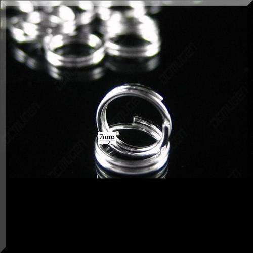 Pack of 50 - Silver Tone Split Ring