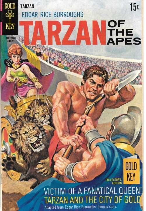 GOLD KEY COMIC 1969 AUGUST TARZAN OF THE APES #186 - EDGAR RICE BURROUGHS EXCELLENT CONDITION