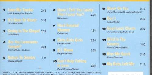 Elvis Presley : The Collection : Volume Two Love Songs CD