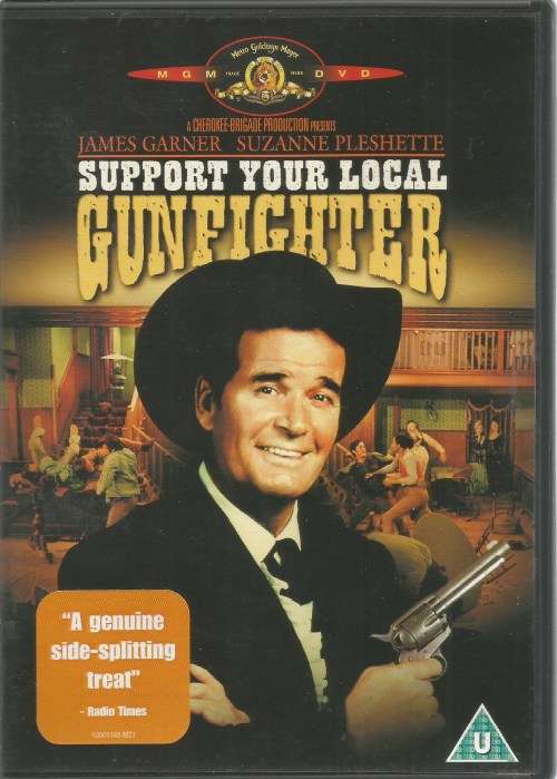 SUPPORT YOUR LOCAL GUNFIGHTER JAMES GARNER ZUZANNE PLESHETTE DVD MOVIE