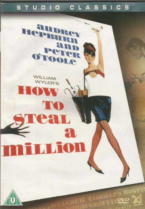 HOW TO STEAL A MILLION AUDREY HEPBURN PETER O'TOOLE DVD MOVIE