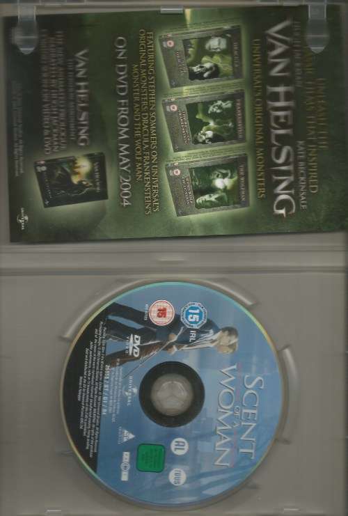 SCENT OF A WOMAN AL PACINO CHRIS O'DONNELL DVD MOVIE