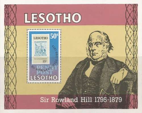 Lesotho 1979 Sir Rowland Hill Souvenir Sheet Sc277 Complete Mnh 0142