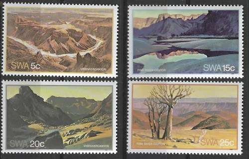 South West Africa 1981 Sc#471-4 Fish River Canyon Comlete Mnh Set 0432