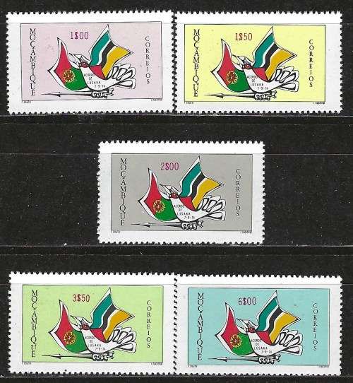 Mozambique 1975 Lusaka Agreement Sc#511-5 Complete Mnh Set 0611