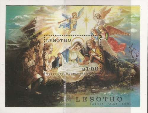 Lesotho 1980 Christmas Sc#318 Souvenir Sheet Unmounted Mint 0557