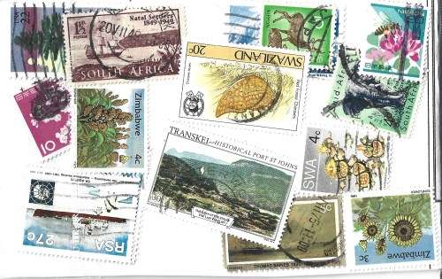Nature 25 Used Charity Stamps Bulk Packet PC0225