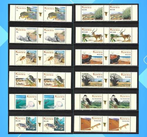 Namibia 2007 Flora and Flora Definitive Gutter Pairs Sc#1104-15 Complete MNH Set 1413