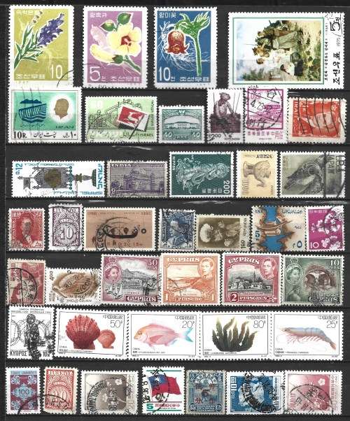 Asia and Middle East Selection Over 300 Complete/Part Used Sets Plus 2 Postal used covers FDC0281