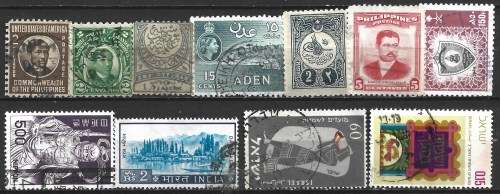 Asia and Middle East Selection Over 300 Complete/Part Used Sets Plus 2 Postal used covers FDC0281