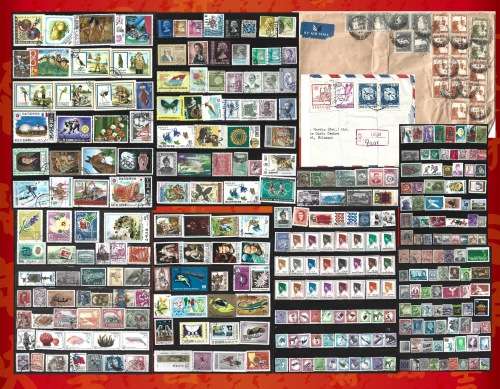 Asia and Middle East Selection Over 300 Complete/Part Used Sets Plus 2 Postal used covers FDC0281