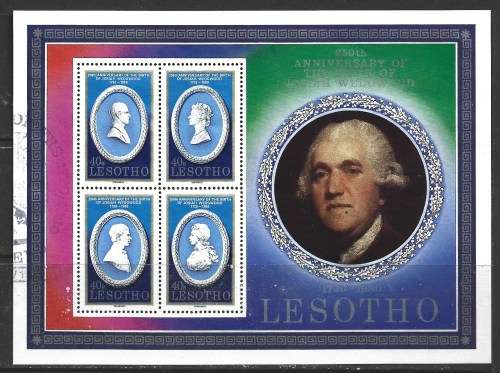 Lesotho 1980 Traditional Pottery Miniature Sheet Prince Phillip Sc#301 Used 1589