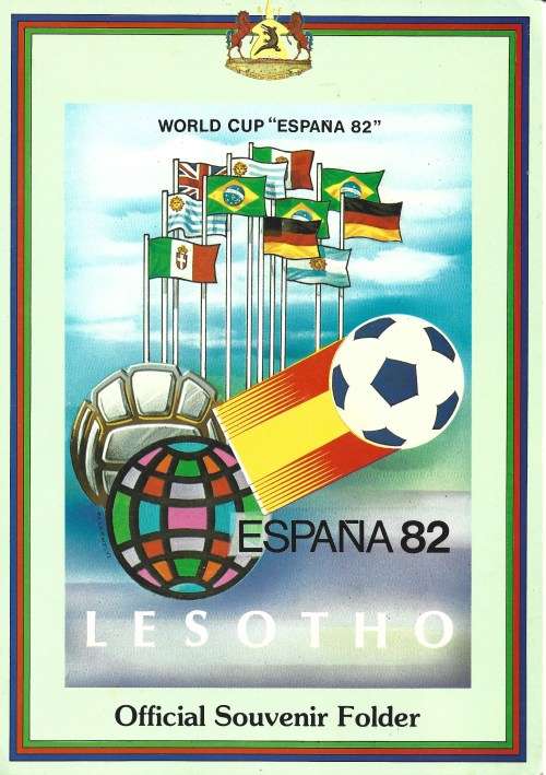 Lesotho 1982 Soccer/Football World Cup Complete Souvenir Folder Sc#363a-f/364 Used LB2