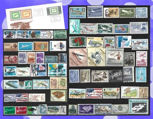 Aircrafts and Aviation Thematical Selection MNH and Used PLUS First Day Cover FDC0303